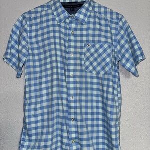 Tommy Hilfiger Light Blue Plaid Men's Shirt